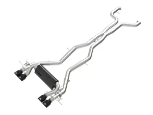 Afe - Advance Flow Engineering - 49-36353-B | aFe Power MACH Force-Xp 3 To 2-1/2 Inch, 304 Stainless Steel Cat-Back Exhaust System With Black Tip For BMW M2 (G87) L6-3.0L (tt) S58 - Image 1