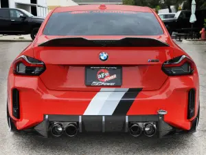 Afe - Advance Flow Engineering - 49-36353-B | aFe Power MACH Force-Xp 3 To 2-1/2 Inch, 304 Stainless Steel Cat-Back Exhaust System With Black Tip For BMW M2 (G87) L6-3.0L (tt) S58 - Image 2