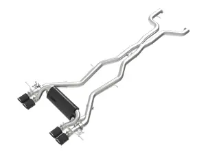 Afe - Advance Flow Engineering - 49-36353-C | aFe Power MACH Force-Xp 3 To 2-1/2 Inch, 304 Stainless Steel Cat-Back Exhaust System With Carbon Fiber Tip For BMW M2 (G87) L6-3.0L (tt) S58 - Image 1