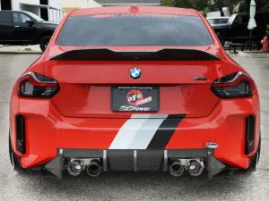 Afe - Advance Flow Engineering - 49-36353-C | aFe Power MACH Force-Xp 3 To 2-1/2 Inch, 304 Stainless Steel Cat-Back Exhaust System With Carbon Fiber Tip For BMW M2 (G87) L6-3.0L (tt) S58 - Image 2