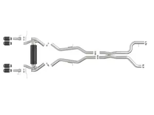 Afe - Advance Flow Engineering - 49-36353-C | aFe Power MACH Force-Xp 3 To 2-1/2 Inch, 304 Stainless Steel Cat-Back Exhaust System With Carbon Fiber Tip For BMW M2 (G87) L6-3.0L (tt) S58 - Image 6