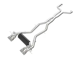 49-36353-P | aFe Power MACH Force-Xp 3 To 2-1/2 Inch, 304 Stainless Steel Cat-Back Exhaust System With Polished Tip For BMW M2 (G87) L6-3.0L (tt) S58