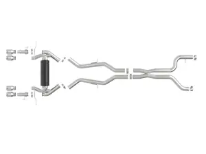 Afe - Advance Flow Engineering - 49-36353-P | aFe Power MACH Force-Xp 3 To 2-1/2 Inch, 304 Stainless Steel Cat-Back Exhaust System With Polished Tip For BMW M2 (G87) L6-3.0L (tt) S58 - Image 6