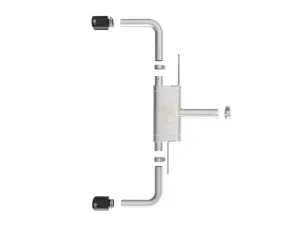 Afe - Advance Flow Engineering - 49-36355-B | aFe Power MACH Force-Xp 3 To 2-1/2 Inch, 304 Stainless Steel Axle-Back Exhaust System With Black Tip For BMW 228i Gran Coupe (F44) L4-2.0L (t) - Image 7