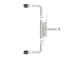 Afe - Advance Flow Engineering - 49-36355-C | aFe Power MACH Force-Xp 3 To 2-1/2 Inch, 304 Stainless Steel Axle-Back Exhaust System With Carbon Fiber Tip For BMW 228i Gran Coupe (F44) L4-2.0L (t) - Image 7