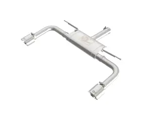 49-36355-P | aFe Power MACH Force-Xp 3 To 2-1/2 Inch, 304 Stainless Steel Axle-Back Exhaust System With Polished Tip For BMW 228i Gran Coupe (F44) L4-2.0L (t)