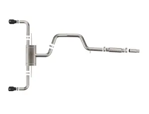 Afe - Advance Flow Engineering - 49-36454-B | aFe Power MACH Force-Xp 3 To 2-1/2 Inch, 304 Stainless Steel Cat-Back Exhaust System With Black Tip For Volkswagen GTI (MKVIII) L4-2.0L (t) - Image 4