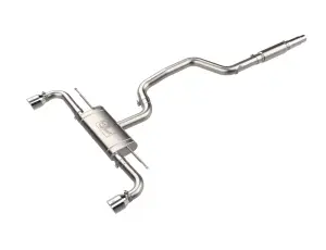 Afe - Advance Flow Engineering - 49-36454-P | aFe Power MACH Force-Xp 3 To 2-1/2 Inch, 304 Stainless Steel Cat-Back Exhaust System With Polished Tip For Volkswagen GTI (MKVIII) L4-2.0L (t) - Image 1