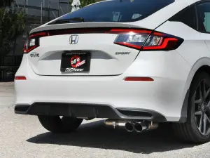 Afe - Advance Flow Engineering - 49-36631-B | aFe Power Takeda 2-1/2 Inch, 304 Stainless Steel Cat-Back Exhaust System With Black Tip For Honda Civic Sport Hatchback L4-2.0L - Image 3