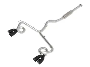 49-36810-B | aFe Power Takeda 2-1/2 Inch, 304 Stainless Steel Cat-Back Exhaust System With Black Tip For Subaru WRX/STI H4-2.0/2.5L (t)