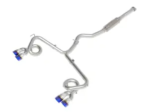 Afe - Advance Flow Engineering - 49-36810-L | aFe Power Takeda 2-1/2 Inch, 304 Stainless Steel Cat-Back Exhaust System With Blue Flame Tip For Subaru WRX/STI H4-2.0/2.5L (t) - Image 1