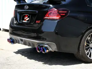 Afe - Advance Flow Engineering - 49-36810-L | aFe Power Takeda 2-1/2 Inch, 304 Stainless Steel Cat-Back Exhaust System With Blue Flame Tip For Subaru WRX/STI H4-2.0/2.5L (t) - Image 2