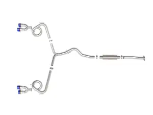 Afe - Advance Flow Engineering - 49-36810-L | aFe Power Takeda 2-1/2 Inch, 304 Stainless Steel Cat-Back Exhaust System With Blue Flame Tip For Subaru WRX/STI H4-2.0/2.5L (t) - Image 6