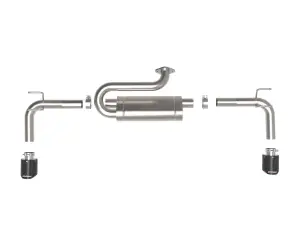 Afe - Advance Flow Engineering - 49-37036-C | aFe Power Takeda 2-1/2 Inch, 304 Stainless Steel Axle-Back Exhaust System With Carbon Fiber Tip For Mazda CX-50 L4-2.5L/2.5L (t) - Image 4