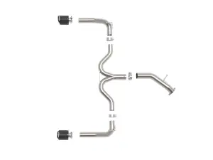 Afe - Advance Flow Engineering - 49-37037-C | aFe Power Takeda 3 To 2-1/2 Inch, 304 Stainless Steel Axle-Back Exhaust System With Carbon Fiber Tip For Kia Forte GT L4-1.6L (t) - Image 4