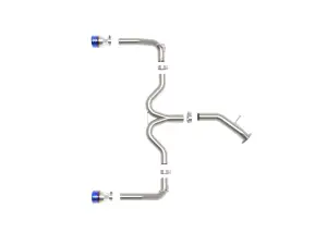 Afe - Advance Flow Engineering - 49-37037-L | aFe Power Takeda 3 To 2-1/2 Inch, 304 Stainless Steel Axle-Back Exhaust System With Blue Flame Tip For Kia Forte GT L4-1.6L (t) - Image 5