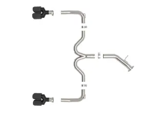 Afe - Advance Flow Engineering - 49-37039-C | aFe Power Takeda 3 To 2-1/2 Inch, 304 Stainless Steel Axle-Back Exhaust System With Carbon Fiber Tips For Kia Forte GT L4-1.6L (t) - Image 5