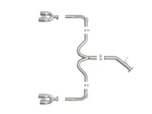 Afe - Advance Flow Engineering - 49-37039-P | aFe Power Takeda 3 To 2-1/2 Inch, 304 Stainless Steel Axle-Back Exhaust System With Polished Tips For Kia Forte GT L4-1.6L (t) - Image 5