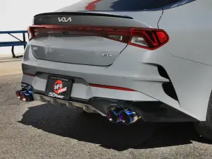 Afe - Advance Flow Engineering - 49-37043-L | aFe Power Takeda 3 To 2-1/2 Inch, 304 Stainless Steel Axle-Back Exhaust System With Blue Flame Tip For Kia K5 GT L4-2.5L (t) - Image 2