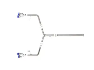 Afe - Advance Flow Engineering - 49-37043-L | aFe Power Takeda 3 To 2-1/2 Inch, 304 Stainless Steel Axle-Back Exhaust System With Blue Flame Tip For Kia K5 GT L4-2.5L (t) - Image 5