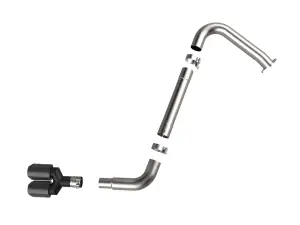Afe - Advance Flow Engineering - 49-37045-C | aFe Power Takeda 3 Inch 304 Stainless Steel Axle-Back Exhaust System With Carbon Fiber Tip For Hyundai Elantra N Line L4-1.6L (t) - Image 4