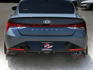 Afe - Advance Flow Engineering - 49-37045-L | aFe Power Takeda 3 Inch 304 Stainless Steel Axle-Back Exhaust System With Blue Flame Tip For Hyundai Elantra N Line L4-1.6L (t) - Image 2