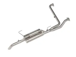 49-46141 | aFe Power Rock Basher 2-1/2 Inch 409 Stainless Steel Cat-Back Hi-Tuck Exhaust System For Nissan Frontier V6-3.8L
