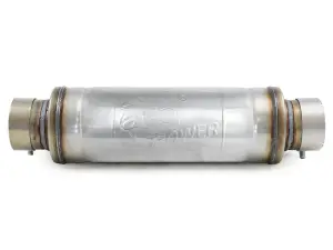 Afe - Advance Flow Engineering - 49M30059 | aFe Power MACH Force-Xp 3 Inch 304 Stainless Steel Muffler, With 3 Inch In/Out Center/Center 5 Inch Round x 14 Inch Body x 19 Inch Length | Clamp On - Image 3