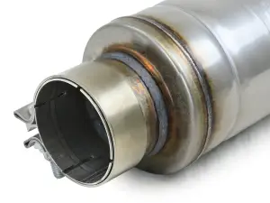 Afe - Advance Flow Engineering - 49M30059 | aFe Power MACH Force-Xp 3 Inch 304 Stainless Steel Muffler, With 3 Inch In/Out Center/Center 5 Inch Round x 14 Inch Body x 19 Inch Length | Clamp On - Image 5