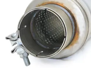 Afe - Advance Flow Engineering - 49M30059 | aFe Power MACH Force-Xp 3 Inch 304 Stainless Steel Muffler, With 3 Inch In/Out Center/Center 5 Inch Round x 14 Inch Body x 19 Inch Length | Clamp On - Image 4