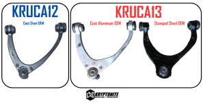 Kryptonite - KRUCA12 | Kryptonite Upper Control Arm Kit (07-18 1500 Silverado, Sierra | 2007-2018 Suburban, Tahoe, Yuon with OE Cast Steel Arms) - Image 2