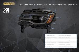 Morimoto - LF279 | Morimoto XB LED Headlights For Jeep Grand Cherokee | Gen II - Image 5
