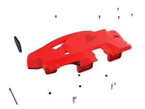 Afe - Advance Flow Engineering - 50-70119AR | aFe Power Dynamic Air Scoop XL (D.A.S. XL) For Intake Kits 50-70119D And 50-70119R | Red Edition - Image 2