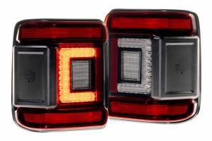 LF747 | Morimoto XB LED Low Profile Tail Lights For Jeep Wrangler JL | Red