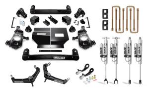 110-P1385 | Cognito 4 Inch Performance Billet Upper Control Arm Lift Kit With Fox PSRR 2.0 Shocks For Chevrolet Silverado / GMC Sierra 2500/3500 2WD/4WD