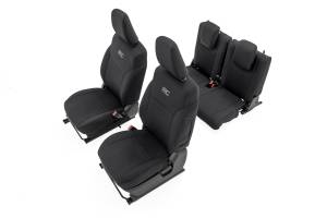 91073 | Rough Country Neoprene Seat Covers, Front & Rear For Suzuki Jimny (4-Door)