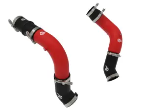 46-20814-R | aFe Power BladeRunner Aluminum Hot And Cold Charge Pipe Kit, Red For RAM Diesel Trucks 2500/3500 L6-6.7L (td)