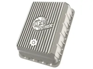 46-71500A | aFe Power Street Series Transmission Pan, Raw With Machined Fins For RAM 3500 L6-6.7L (td)