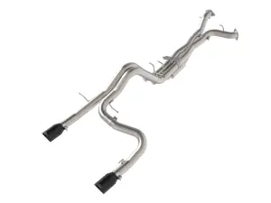 49-33154-B | aFe Power Vulcan Series 3 Inch 304 Stainless Steel Cat-Back Exhaust System With Black Tip For Ford Bronco Raptor V6-3.0L (tt)
