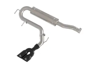 49-33155-B | aFe Power Rebel Series 2-1/2 Inch Stainless Steel Cat-Back Exhaust System With Black Tip For Ford Maverick L4-2.5L FWD