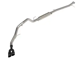 49-33156-B | aFe Power Vulcan Series 3 Inch 304 Stainless Steel Rear-Side Exit Exhaust System With Black Tip For Ford Ranger/Ranger Raptor L4-2.0L (td)