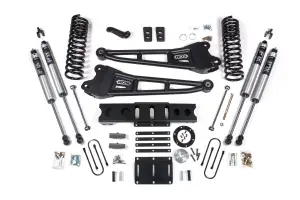 BDS2142FS | BDS Suspension 6 Inch Lift Kit With Radius Arms For Ram 3500 4WD Diesel | 4 Inch Block Kit | 6 Bolt Index Ring | Fox 2.0 Performance Series Shocks