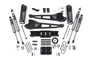 BDS2142PS | BDS Suspension 6 Inch Lift Kit With Radius Arms For Ram 3500 4WD Diesel | 4 Inch Block Kit | 6 Bolt Index Ring | Fox 2.5 Performance Series HTO Shocks