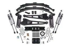 BDS2141FS | BDS Suspension 6 Inch Lift Kit With Radius Arms For Ram 3500 4WD Diesel | 4.5 Inch Leaf Springs | 6 Bolt Index Ring | Fox 2.0 Performance Series Shocks
