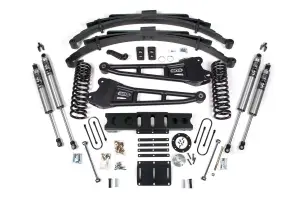 BDS2141PS | BDS Suspension 6 Inch Lift Kit With Radius Arms For Ram 3500 4WD Diesel | 4.5 Inch Leaf Springs | 6 Bolt Index Ring | Fox 2.5 Performance Series HTO Shocks