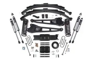 BDS2140FS | BDS Suspension 6 Inch Lift Kit With Radius Arms For Ram 3500 4WD Diesel | 4.5 Inch Leaf Springs | 8 Bolt Index Ring | Fox 2.0 Performance Series Shocks