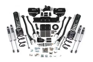 BDS Suspension - BDS2138PS | BDS Suspension 4 Inch Extended Travel 4-Link Lift Kit For Ram 2500 4WD Diesel | Coil Spring & Bump Stop Extension | Fox 2.5 Performance Series HTO Shocks - Image 1