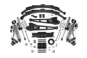 BDS2140PES | BDS Suspension 6 Inch Lift Kit With Radius Arms & Fox 2.5 Performance Elite Coilover Conversion For Ram 3500 4WD Diesel | Rear Leaf Springs | Front Rubber Bump Stop | 8 Bolt Index Ring