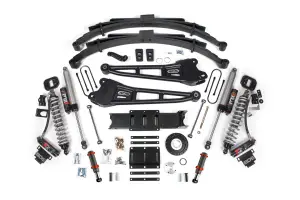 BDS2140PESB | BDS Suspension 6 Inch Lift Kit With Radius Arms & Fox 2.5 Performance Elite Coilover Conversion For Ram 3500 4WD Diesel | Rear Leaf Springs | Front Fox 2.0 Hydro Bump Stop | 8 Bolt Index Ring
