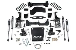 BDS1827FS | BDS Suspension 6.5 Inch Lift Kit For Chevrolet Silverado / GMC Sierra 2500HD / 3500HD | 4 Inch Block Kit Rear Lift | Fox 2.0 Performance Series Shocks